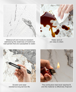 Оптовая продажа, высококачественные глянцевые экологически чистые современные водонепроницаемые мраморные ПВХ листы панели на рынке Великобритании - Product Image 2