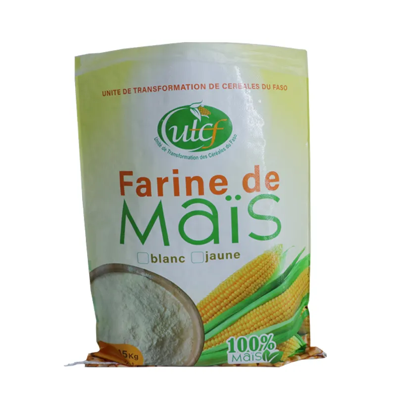 Bopp Laminated 100% Recycle PP Woven Bag 5kg 15kg 20kg Corn Flour Bags Printing Polypropylene Laminated Packing Sack
