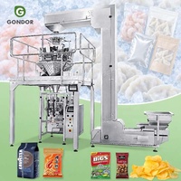 Potato Chips Gummy Stick 500g 1000g Automatic Grain Packing Line Price Sugar Packaging Machine 250g to 1kg and Stacking