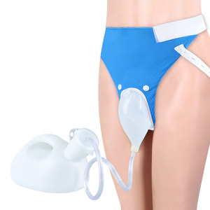 Urinario de silicona para hombres y mujeres mayores, dispositivo urinario para recostados, urinario nocturno para recolección de orina, uso médico, previene - Product Image 1