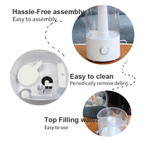 Humidificateur à brume froide de 3,5 L, machine à humidifier, humidificateurs électriques