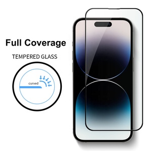 Grand protecteur d'écran en verre trempé antistatique à <span class=keywords><strong>couverture</strong></span> complète 9H 3D pour iPhone 11 16 Pro Max accessoire de téléphone portable de qualité supérieure - Product Image 6
