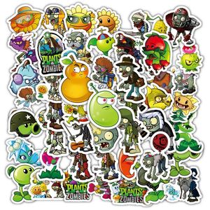 60 autocollants amusants du jeu <span class=keywords><strong>PVZ</strong></span> Plants Vs Zombies - Product Image 1