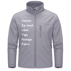 Custom Logo <strong>Tactical</strong> <strong>Soft</strong> <strong>Shell</strong> <strong>Jacket</strong> Windbreaker Waterproof <strong>Jacket</strong> Winter Bomber Zip Up <strong>Jacket</strong> Men - Product Image 2