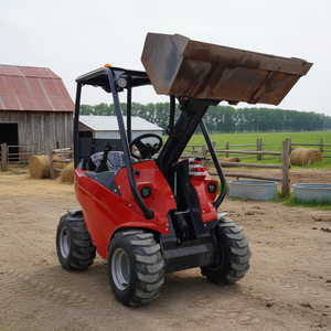 Mini Cargadora <span class=keywords><strong>de</strong></span> Ruedas Hidrostática HAIJU H140, Capacidad 350 kg, con Motor <span class=keywords><strong>de</strong></span> Gasolina LONCIN, Velocidad 20 km/h, para Uso Agrícola y <span class=keywords><strong>de</strong></span> Jardín, Gran Venta - Product Image 4