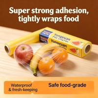 Polyvinylidenchloride (PVC) voedselveilige PVC multifunctionele grote rol clingfilm voor keuken, huishouden, supermarkt, fruit en groenten
