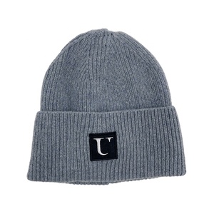 Vente en gros <span class=keywords><strong>Bonnet</strong></span> d'hiver en <span class=keywords><strong>cachemire</strong></span> personnalisé pour hommes <span class=keywords><strong>Bonnet</strong></span> en tricot côtelé Mode Hiver Bonnets en laine - Product Image 1