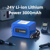 Paket Baterai Lithium-Ion Polymer 24V 3000mAh dengan Tampilan Daya & Kabel DC - Ideal untuk Perangkat Industri 24V 115570 902035