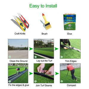 Césped Artificial para Deportes al Aire Libre, Alfombra de Césped para Gimnasio, Césped de Goma para Cancha de Fútbol, Césped Sintético para Fútbol para Patio Trasero - Product Image 4