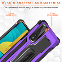Tschick – coque antichoc en Silicone pour LG stylo 6, support de téléphone en velours K22 K53 STYLO7 5G
