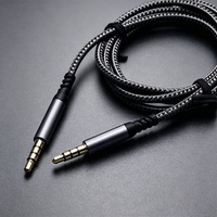 Câble audio 3,5 mm mâle-mâle stéréo Hi-Fi, son haute fidélité, câble tressé en nylon Aux-Aux 1/8 pour écouteurs, autoradios, enceintes domestiques
