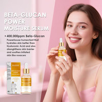 Sérum à la bêta-glucane en marque privée, hydratant, nourrissant, apaisant, augmente l'élasticité de la peau, soutient la barrière cutanée, sérum pour le visage