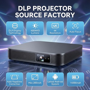 AOME Factory S500 DLP Android Smart Wifi Auto Focus 3D portátil 4K Mini Pocket Home Theater para educación Enseñanza al aire libre - Product Image 1