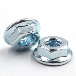 Flansch mutter DIN M6 M8 M10 M12 Klasse 8 Stahl verzinkte Sechs kant flansch mutter Großhandel - Product Image 5
