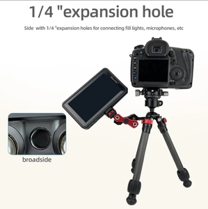 <span class=keywords><strong>Mini</strong></span> soporte de trípode de aleación de aluminio de fibra de carbono de escritorio profesional para teléfonos móviles universales Canon/Sony-portátil para foto - Product Image 4