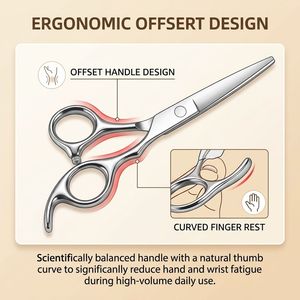 Ensemble de ciseaux professionnels pour cheveux, 12 pièces, acier inoxydable 4CR, ciseaux de coupe et d'éclaircissement pour cheveux, kit de coiffeur - Product Image 2