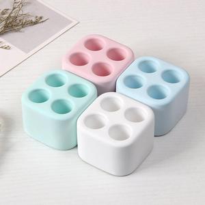 Support de brosse à dents Haiming carré, absorbant, facile à nettoyer, pour brosses à dents électriques, rose, blanc, vert, personnalisable - Product Image 3