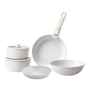 Juego de 8 Piezas de Acero al Carbono con Mango Desmontable Antiadherente y Tapa Compatible con Inducción, Horno y Lavavajillas - Product Image 1