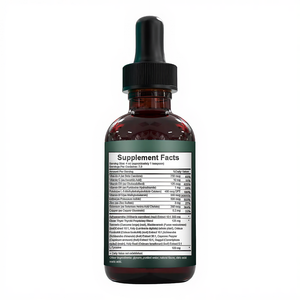 Suplemento Líquido para el Apoyo de la Función Tiroidea, 30 ml, con Algas Marinas, Schisandra, Guggul, Cayena, Albahaca, Folato y Cobre, Gotas Thyro Bloom - Product Image 2