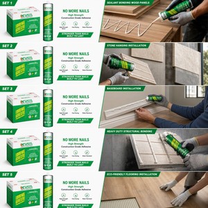 <span class=keywords><strong>Colle</strong></span> liquide verte haute adhérence de qualité construction <span class=keywords><strong>pour</strong></span> panneaux de <span class=keywords><strong>bois</strong></span>, pierre, plinthes et revêtements de sol - Product Image 1