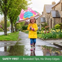 Nouvelle Arrivée Parapluie Promotionnel en Pongee de Qualité Supérieure avec Poignée en Plastique, Parapluie Droit, Parapluies Mignons à Motifs de Dessins Animés pour Enfants