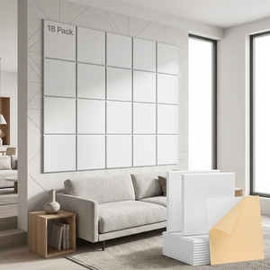 Panneaux muraux insonorisés ignifuges décoratifs modernes Panneaux de plafond acoustiques en polyester écologiques <span class=keywords><strong>Solution</strong></span> pour le salon - Product Image 1