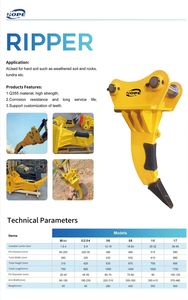 หวังว่า08เครื่องขุดดินสำหรับรถปราบดินขนาด20ตัน Q355ความแข็งแรงสูง - Product Image 3