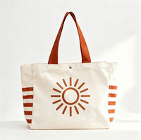 Sac fourre-tout en toile personnalisé avec impression sérigraphique, toile résistante, sac à main réutilisable pour la promotion de la marque, les courses, les cadeaux