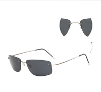 YTSJY5447 2025 nouveautés personnalisées ultra-léger Flexible sans cadre titane lunettes de soleil polarisées à la mode lunettes lentilles Tac