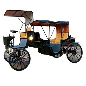 Nouveau design de chariot de tourisme chariot électrique de luxe Buggy Wagon Chariot à 4 roues chariot à <span class=keywords><strong>chevaux</strong></span> transport spécial - Product Image 1