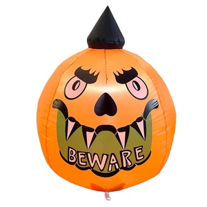 ไฟ LED ในตัวสำหรับตกแต่งภายนอกอาคารตามสั่งฟักทองเป่าลมฮาโลวีนพร้อมไฟในตัว - Product Image 1