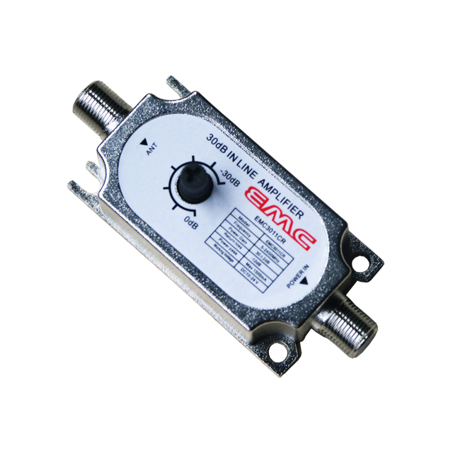 Hot Sales Satellite In-line Amplifier SMTV Gain Adjustment Amplifier 950-2150MHz TV Amplifier