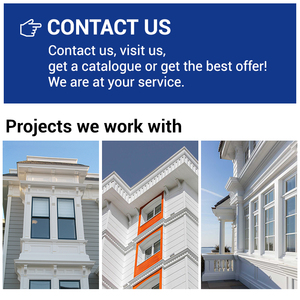 Bên ngoài <span class=keywords><strong>EPS</strong></span> mái hiên moldings eave dòng trang trí cornice parapet khuôn dễ dàng để cài đặt - Product Image 6