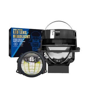 Faro Proiettore Bi-LED Personalizzato K03 80W 80000LM 15V Impermeabile Non Distruttivo RHD LHD Doppia Coppia Lente Blu - Product Image 1
