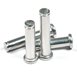 <span class=keywords><strong>Goupille</strong></span> <span class=keywords><strong>cylindrique</strong></span> à tête plate en acier inoxydable 304 en acier au carbone personnalisée - Product Image 1