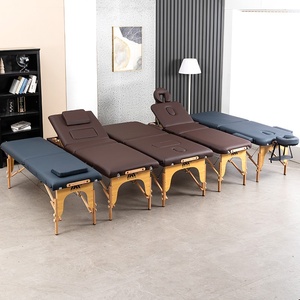 Cama de Masaje Plegable de Madera Original Mino, Portátil, para el Hogar, para <span class=keywords><strong>Tui</strong></span> Na, Moxibustión, Fisioterapia y Belleza - Product Image 4