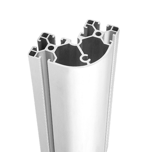 Profilé en aluminium extrudé 8840 à angle arrondi, matériau de cadre en aluminium 6063 anodisé, extrusions industrielles, angle semi-rond - Product Image 6