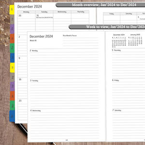 Carnets de planification personnalisés sur mesure, impression de journaux et agendas avec boîtes - Product Image 5