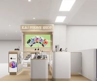 Vitrine de magasin de réparation de téléphones portables sur mesure pour téléphone portable