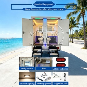 Rimorchio Bagno Mobile a 2 Postazioni, Monoasse, Antiruggine e Durevole, con Sanitari Completi per Noleggio a Lungo Termine ed Eventi - Product Image 5