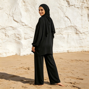 Women Burkini Muslim Swimwear 3 Piece Long Sleeve Modest Islamic Swimsuit Beach Wear OEM ODM Custom Design - Product Image 3