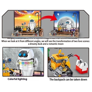Bán Buôn Wall-E Robot EVA Cảnh Đồ Trang Trí Trẻ Em Của Giáo Dục Xây Dựng Khối Mô Hình Đồ Chơi Quy Mô 1:32 Giác Ngộ Đồ Chơi - Product Image 5