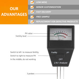 J&R Ideal Novo Instrumento de Jardinagem para Exterior 2 em 1 Medidor de pH do Solo Testador de Qualidade de Fertilidade com 3 Sondas - Product Image 3