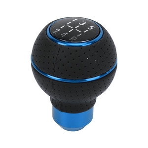 Pommeau de levier de vitesse 5 vitesses M8 M10 M11 M12 universel en aluminium pour voiture, boîte de vitesses manuelle, bleu - Product Image 2