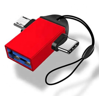 Adaptador OTG 2 en 1, USB 3.0 Hembra a Micro USB Macho, Conector Tipo C Macho para Tabletas Samsung y Teléfonos Android, Plug-and-Play