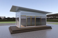 Bar-restaurant mobile en conteneur maritime préfabriqué, kiosque de café en conteneur maritime avec cuisine à vendre