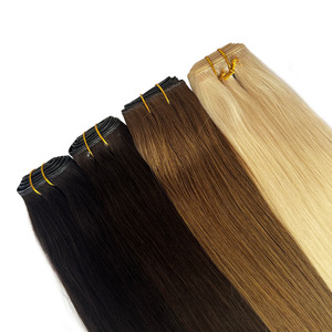 Twin Tab Butterfly Weft Virgin Human Hair Tape-In Extensions <strong>Invisible</strong> Micro Bead XO Hole Double Drawn Russian Hair - Product Image 4