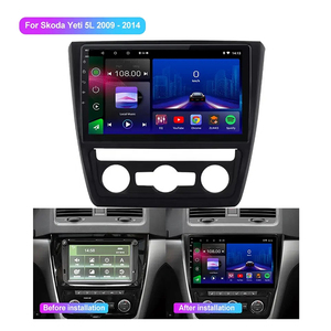 4 Core 10 Inch 2 Din Car Stereo Carplay Player System Android Gps Car Navigator pour <span class=keywords><strong>Skoda</strong></span> <span class=keywords><strong>Yeti</strong></span> 5L 2009 2010 2011 2012 <span class=keywords><strong>2013</strong></span> 2014 - Product Image 2