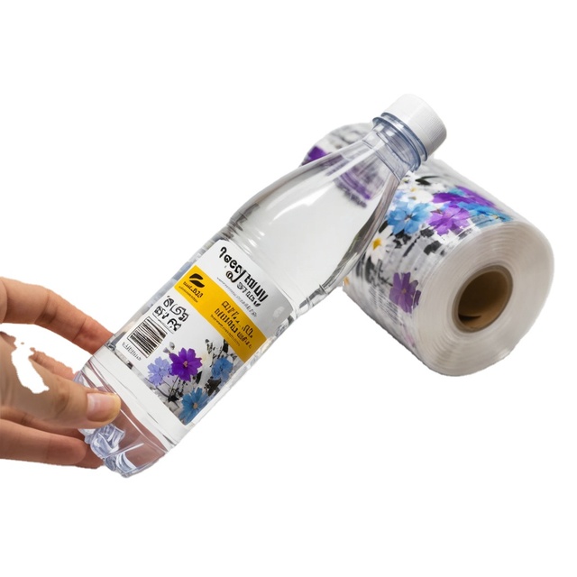 Customized Transparent Waterproof Adhesive Sticker Roll for Wine Juice Tea Coffee Beverage Bottles Labels