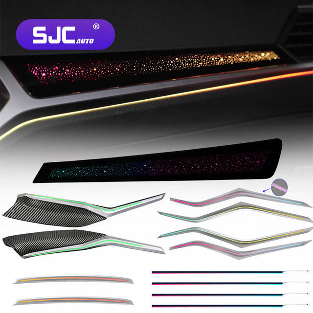 SJC Auto 64-Color LHD/RHD Dynamic Ambient Light for BMW 3 Series G20 2020-2022 Models Interior LED Starry Symphony Lighting Kit